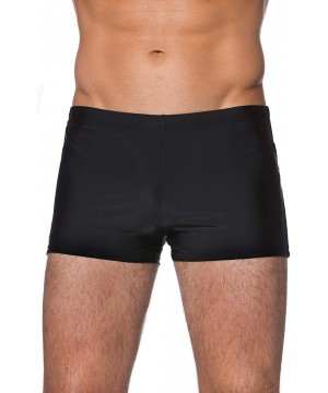 Men's Big & Tall Supportive Short Swim Trunks 706384 - Black (Black 70638410) - CO12IH4PE85 $27.65-Trunks