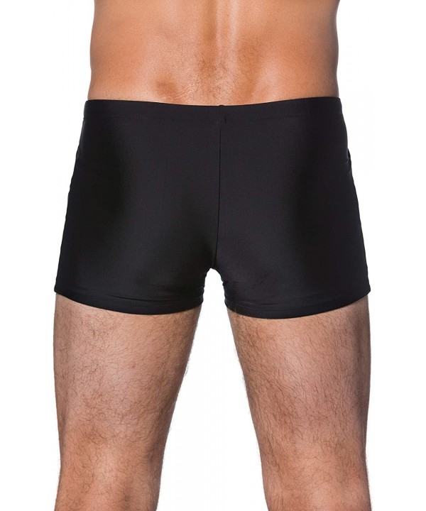 Men's Big & Tall Supportive Short Swim Trunks 706384 - Black (Black 70638410) - CO12IH4PE85 $27.65-Trunks