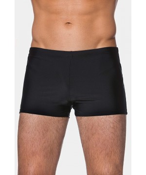 Men's Big & Tall Supportive Short Swim Trunks 706384 - Black (Black 70638410) - CO12IH4PE85 $27.65-Trunks