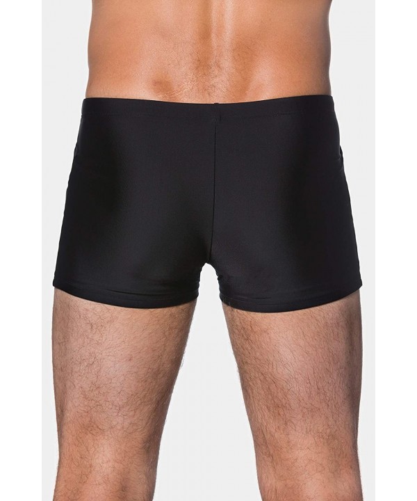 Men's Big & Tall Supportive Short Swim Trunks 706384 - Black (Black 70638410) - CO12IH4PE85 $27.65-Trunks