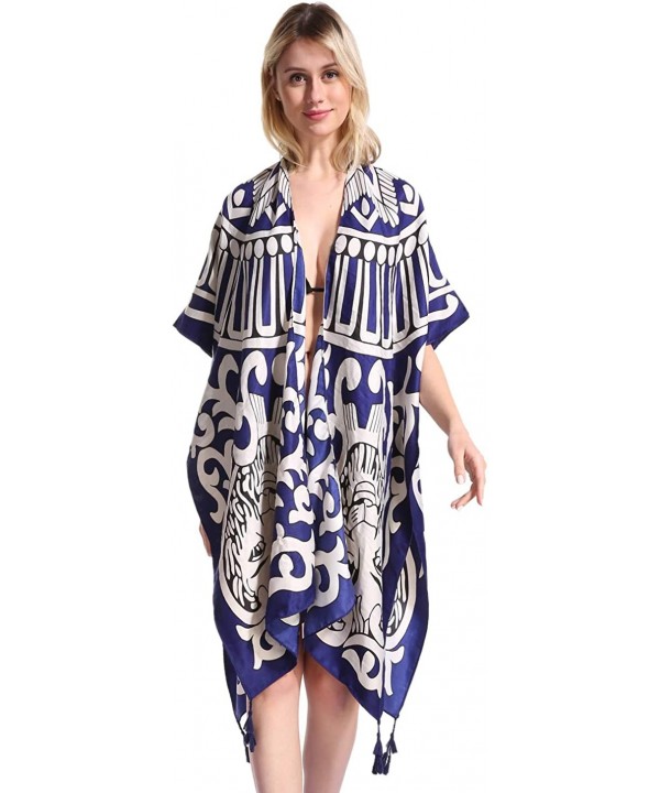 Women's Stylish Kimono Cardigan or Beach Coverup - Lspj-11 - CG18NYA0SQM $18.15-Cover-Ups