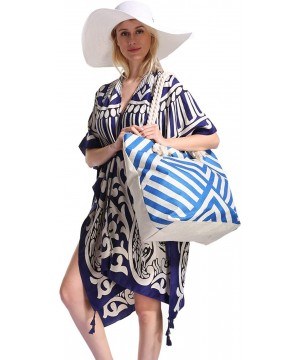 Women's Stylish Kimono Cardigan or Beach Coverup - Lspj-11 - CG18NYA0SQM $18.15-Cover-Ups