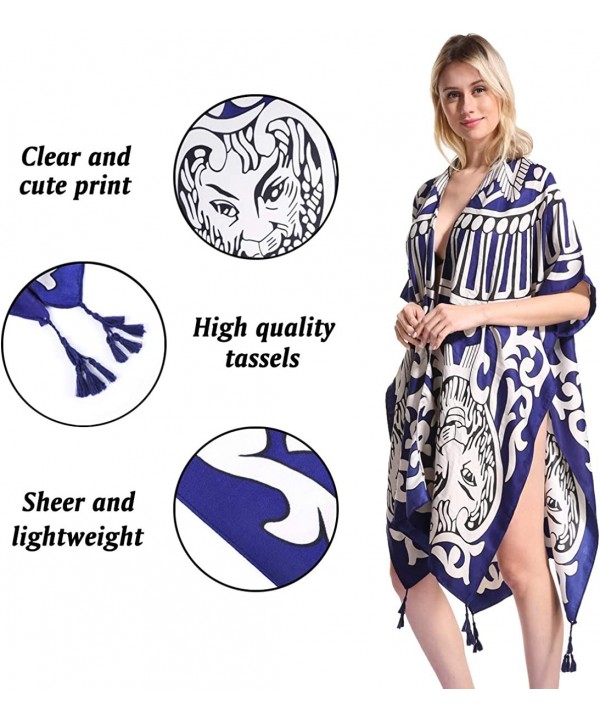 Women's Stylish Kimono Cardigan or Beach Coverup - Lspj-11 - CG18NYA0SQM $18.15-Cover-Ups