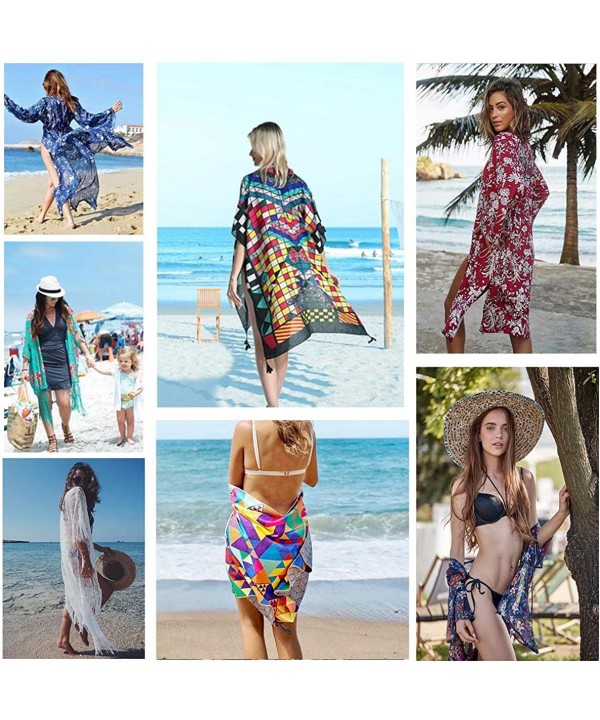 Women's Stylish Kimono Cardigan or Beach Coverup - Lspj-11 - CG18NYA0SQM $18.15-Cover-Ups