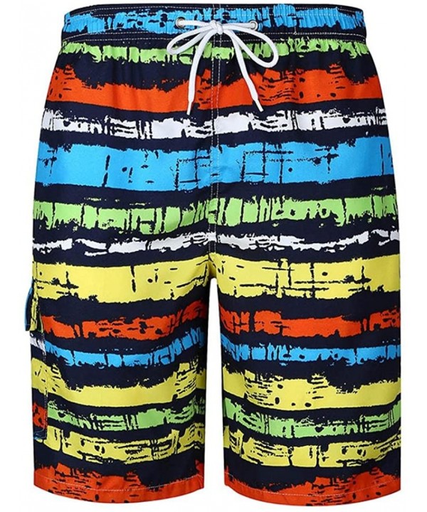 Casual Printed Swim Trunks Beach Shorts with Pockets - F-multicolor Pants - C418ELZ2HO6 $18.99-Board Shorts