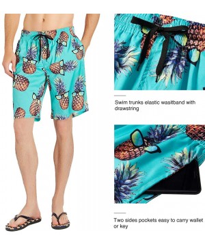 Men's Quick Dry Swim Trunks Shorts Beachwear- Cookies Food Chocolate Chip Biscuits - CD18T2ARE2Q $28.85-Trunks