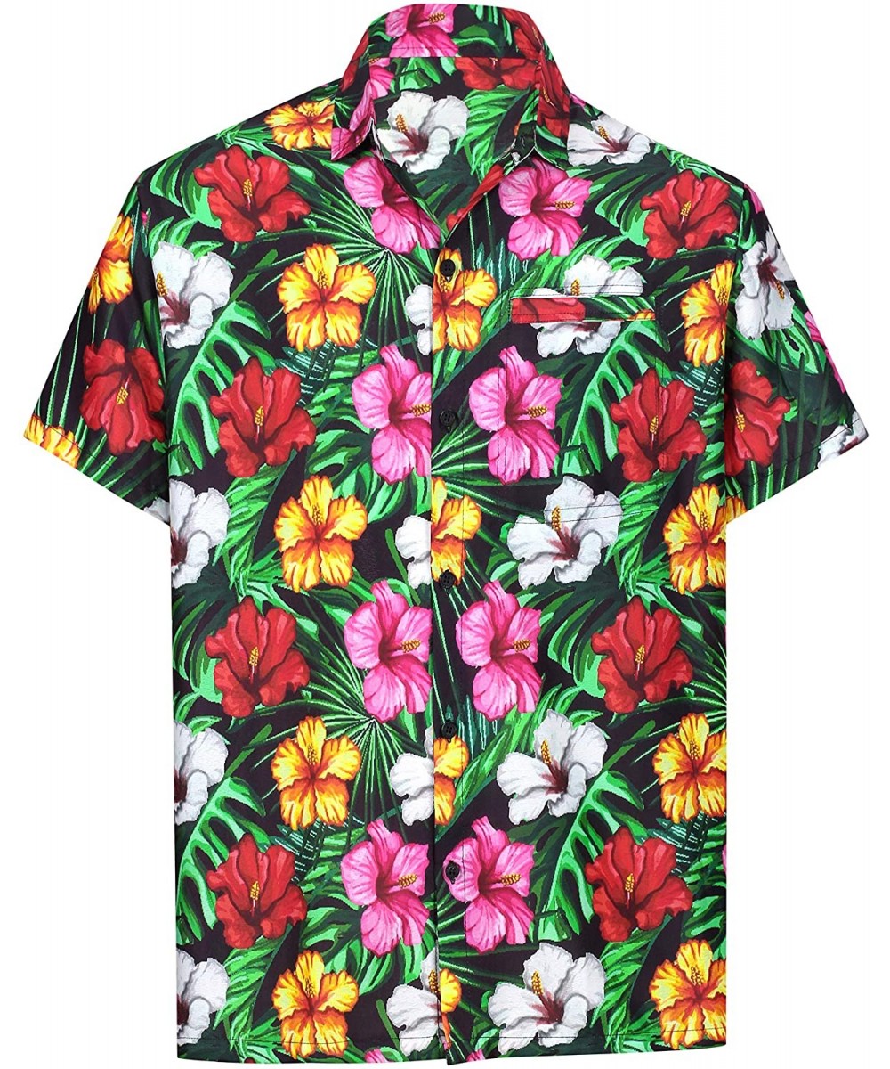 Men's Classic Cool Shirt Fashion Short Sleeve Hawaiian Shirt - Halloween Black_aa327 - CP18ALKAMMY $16.02-Cover-Ups