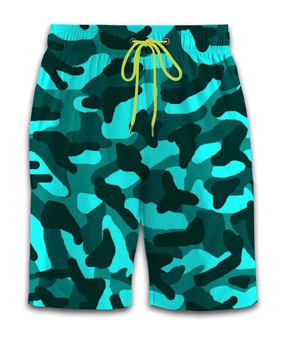 Abstract Swim Trunks Surf Quick Dry Men's Swim Shorts Swimwear - Camo - C719C5IOOH2 $26.62-Trunks