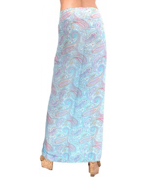 Women's Plus Size Sarong Swimsuit Cover Up Beach Wrap Skirt Full Long I - Blue_h28 - C6184T7TKLI $11.70-Cover-Ups