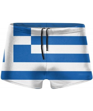 Men's Swimwear Briefs Swim Trunk Arizona State Flag Bikini Boxer Swimsuit - Flag of Greece 18 - CQ19CD6ULNZ $30.75-Briefs