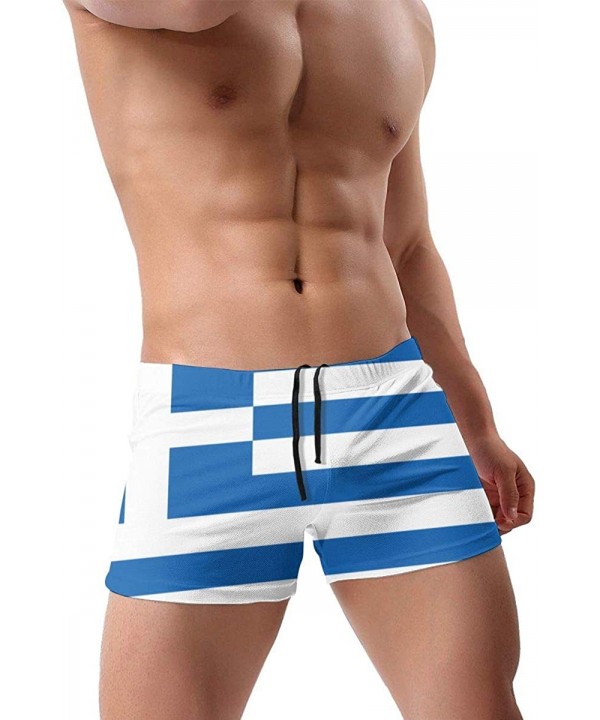 Men's Swimwear Briefs Swim Trunk Arizona State Flag Bikini Boxer Swimsuit - Flag of Greece 18 - CQ19CD6ULNZ $30.75-Briefs