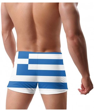 Men's Swimwear Briefs Swim Trunk Arizona State Flag Bikini Boxer Swimsuit - Flag of Greece 18 - CQ19CD6ULNZ $30.75-Briefs