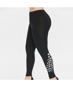 Fashion Large Size Sexy Women's Leggings Trousers Yoga Sports Printing Casual Pants - C-black - C5193I3CNXZ $11.10-Board Shorts