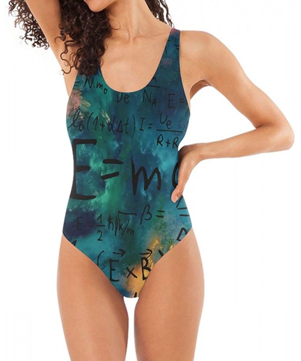 Womens Swimsuits Reggae Love Pot Weed One Piece Tankini Girls Monokini - I Love Math Formula - CP18R2M0XAL $25.16-One-Pieces