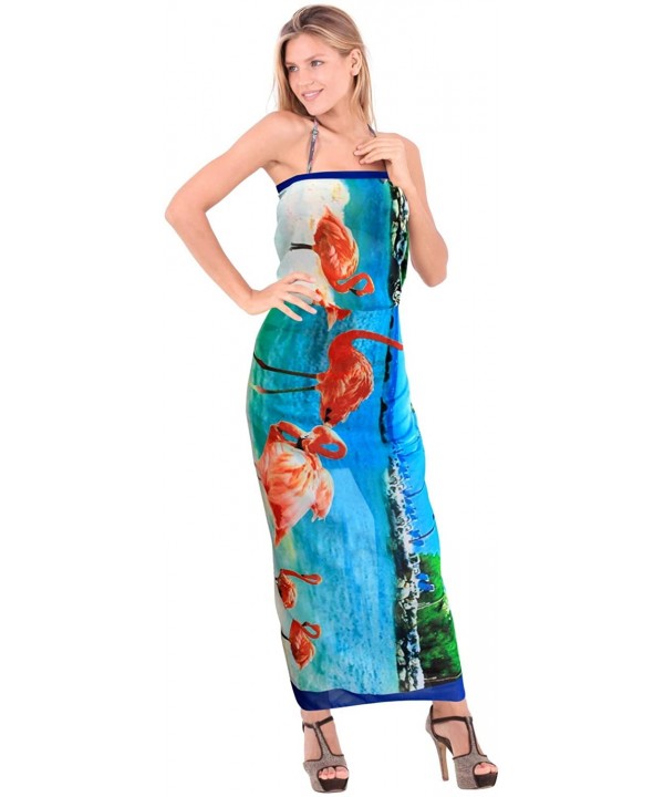 Women's Swimsuit Cover Up Beach Wrap Skirt Hawaii Sarongs Full Long A - Blue_g900 - CN12MYUHVOA $13.83-Cover-Ups