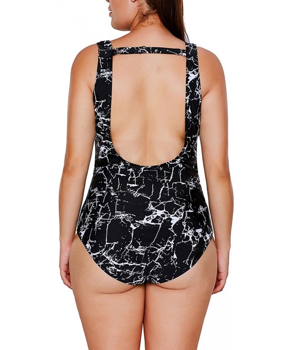 Uniarmoire Womens One Piece Swimsuits Tummy Control Padding Bathing Suit - Black - CW18CCRHWZ3 $17.32-One-Pieces