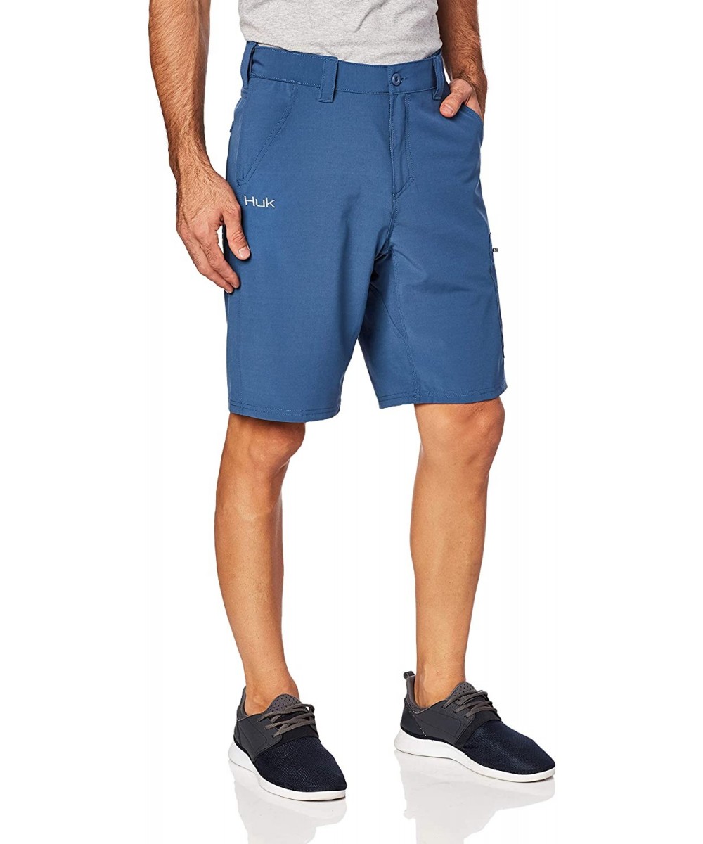 Next Level 10.5" Men's Shorts | Premium Quick Dry Shorts With Adjustable Waistband and Sun Protection - Dark Blue - C71820XZ0...