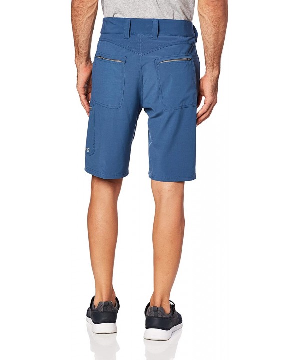 Next Level 10.5" Men's Shorts | Premium Quick Dry Shorts With Adjustable Waistband and Sun Protection - Dark Blue - C71820XZ0...