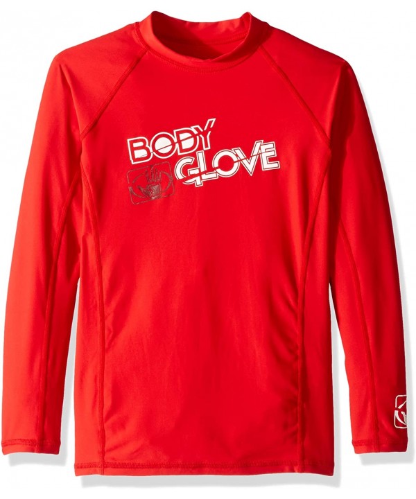 Men's Basic - Red - CD115J9MIQD $22.24-Rash Guards