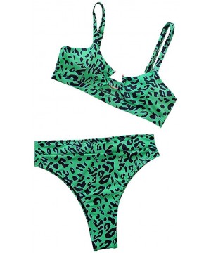 Women's Bikini Sets Two Pieces Bathing Top High Waisted Tummy Control Swimwear Beachwear Swimsuit - C0190TA6C3K $21.69-One-Pi...