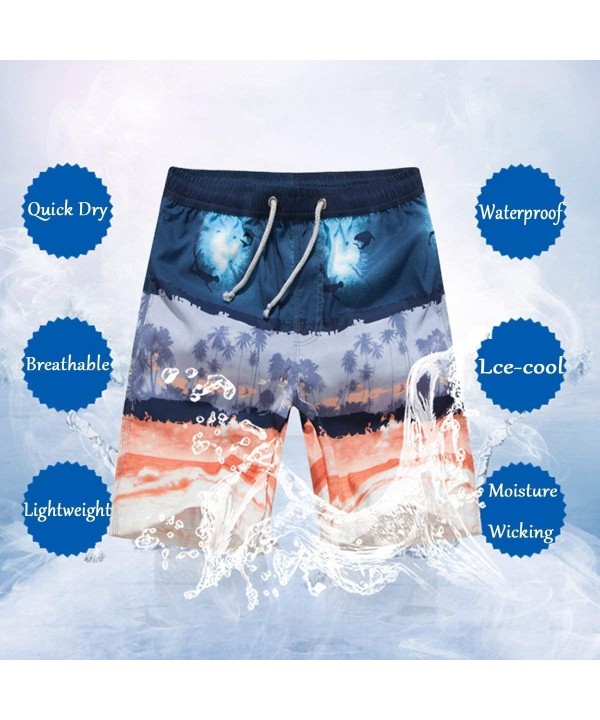 Men Funny Horror Godzilla Quick Dry Swimuits Board Shorts Swim Trunks - CK193K5YH48 $23.77-Board Shorts