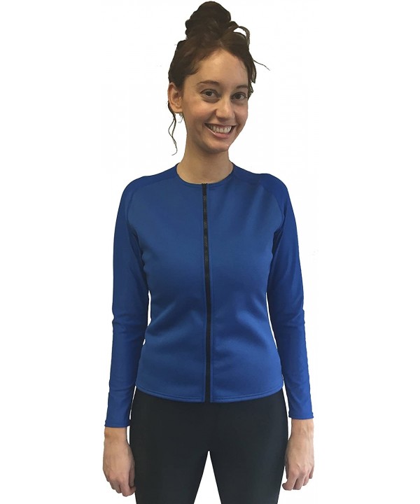 Women's Aqua Thermal Top - Royal Blue - CC11VAHCFX3 $50.68-Racing