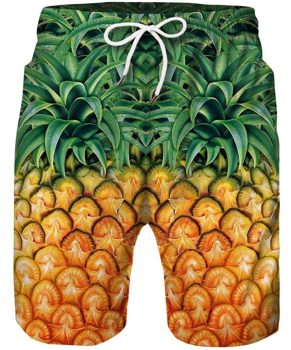 Men's Beachwear Water Shorts Quick Dry Print Swimming Trunks with Pockets - Color028 - C219533QXTW $21.71-Racing