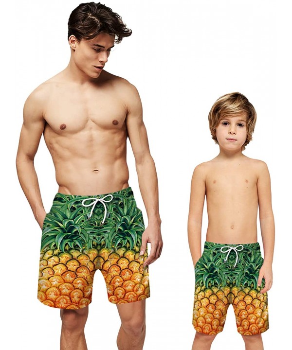 Men's Beachwear Water Shorts Quick Dry Print Swimming Trunks with Pockets - Color028 - C219533QXTW $21.71-Racing