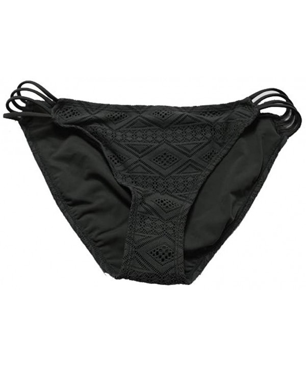 Crochet Side String Bikini Bottoms - CB1833X75XK $27.38-Bottoms