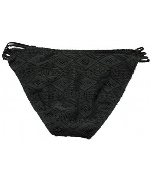 Crochet Side String Bikini Bottoms - CB1833X75XK $27.38-Bottoms