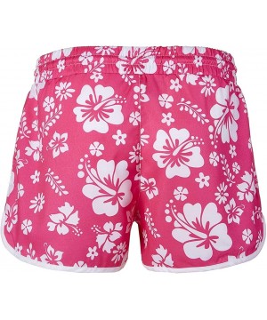 Women's Floral Boardshort - Pink - CB185K5W2R0 $15.12-Board Shorts