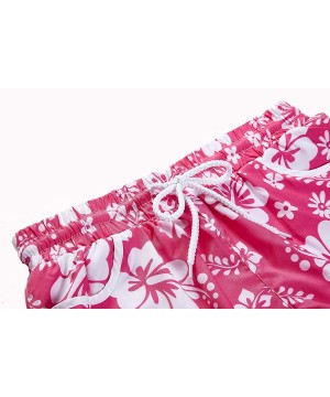 Women's Floral Boardshort - Pink - CB185K5W2R0 $15.12-Board Shorts