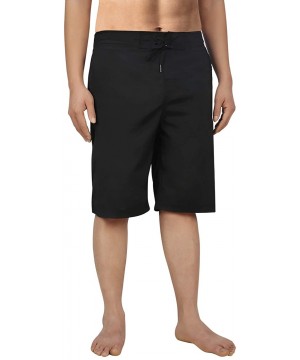 Hybrid Board Shorts - Men's Swimsuit- Trunks for The Beach- Swimming- Pool - Black - C518S0LZTC6 $11.60-Board Shorts