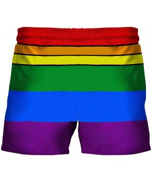 Summer Swim Trunks Men's 2020 Funny Fashion Turkey Pattern Beach Shorts Pants - Purple_3 - CM19DEHMC6Y $16.95-Trunks