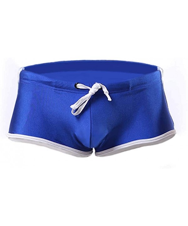 Men Swim Briefs Swim Trunks Quick Dry Square Leg Boxer Brief Swimwear Shorts Nylon Swimming Trunks Surf Board for Men - Blue ...