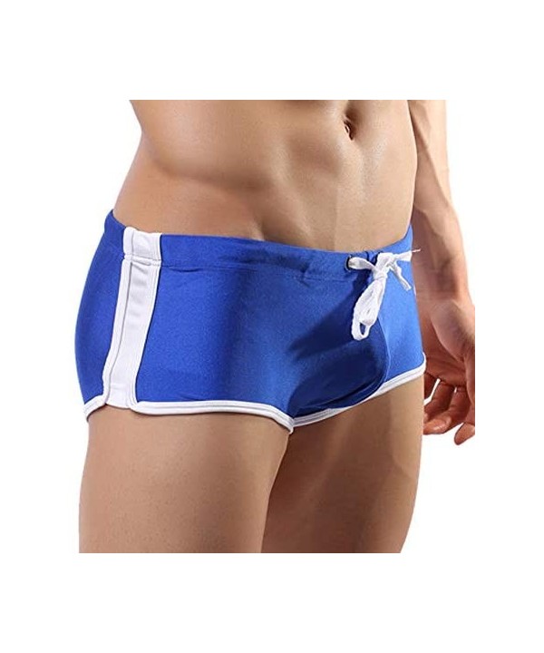 Men Swim Briefs Swim Trunks Quick Dry Square Leg Boxer Brief Swimwear Shorts Nylon Swimming Trunks Surf Board for Men - Blue ...