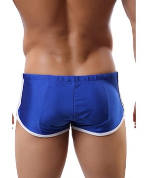 Men Swim Briefs Swim Trunks Quick Dry Square Leg Boxer Brief Swimwear Shorts Nylon Swimming Trunks Surf Board for Men - Blue ...