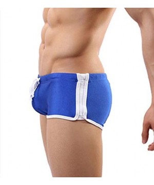 Men Swim Briefs Swim Trunks Quick Dry Square Leg Boxer Brief Swimwear Shorts Nylon Swimming Trunks Surf Board for Men - Blue ...