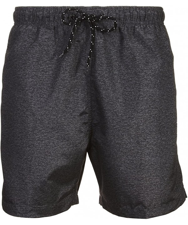 Men's New Islander Solid Color Relaxed Fit Boardshort Swim Trunks Bathing Suit- UPF 50+ - Charcoal (H917068) - CG186GMD6G8 $1...