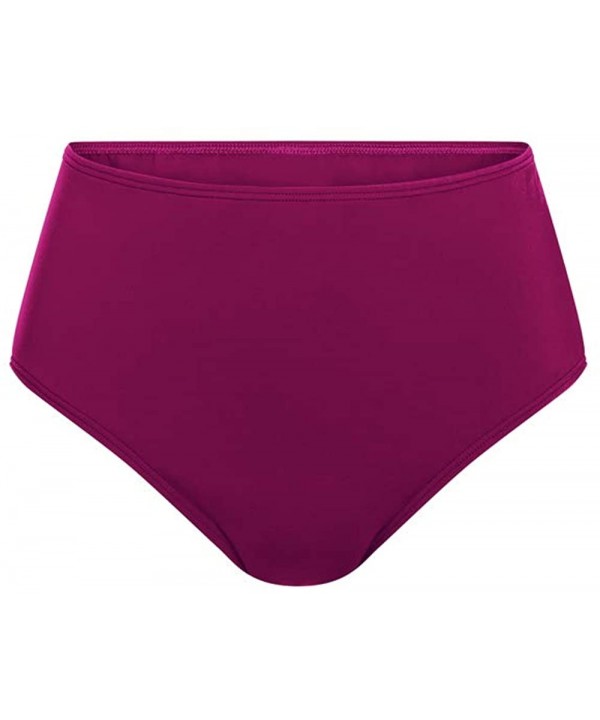 Women's La Paz High Waist Brief Swim Panty - Purple - CK18Z6X4MQY $13.14-Tankinis