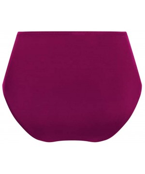 Women's La Paz High Waist Brief Swim Panty - Purple - CK18Z6X4MQY $13.14-Tankinis