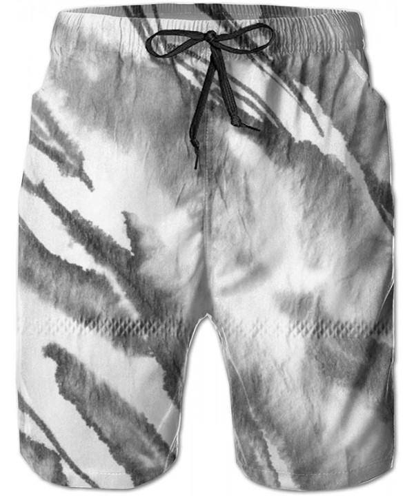 Men's Swim Trunks Quick Dry Beach Swim Shorts Holiday Bathing Suit - Zebra Fur Jungle Wild African Pattern - CX19C63Q4DA $20....