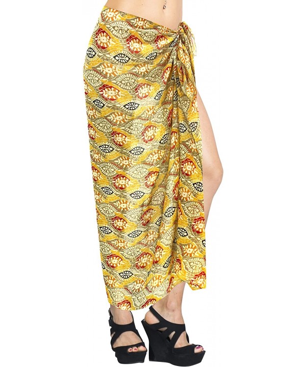 Women's Hawaii Sarongs for Women Plus Size Beach Wrap Skirt Full Long D - Multicolor_f32 - CA184T7C6UA $12.70-Cover-Ups