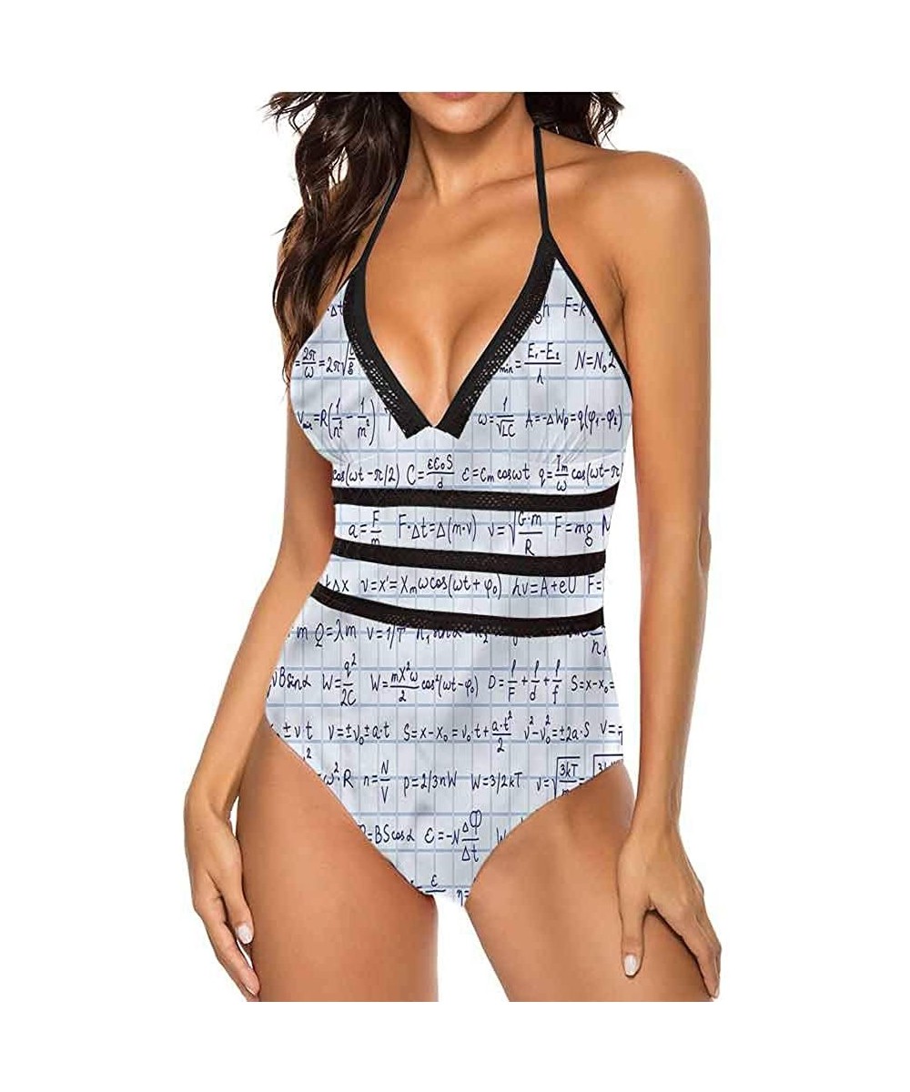 Halter Swimsuits Jean Pattern on Denim Color Make You Feel Fun and Sexy - Multi 04 - CK190WZ85NW $40.18-One-Pieces