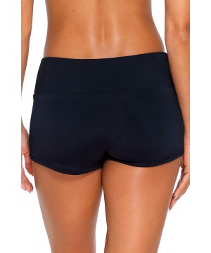 Women's Seascape Swim Short Bikini Bottom Swimsuit - Black - CW18A56RGDW $41.92-Tankinis