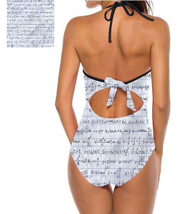 Halter Swimsuits Jean Pattern on Denim Color Make You Feel Fun and Sexy - Multi 04 - CK190WZ85NW $40.18-One-Pieces