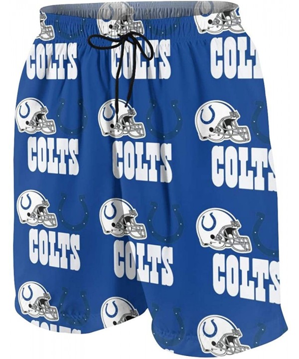 Men Boys Sports Team Quick Dry Board Shorts Swim Trunks Beach Shorts Board Shorts - Indianapolis Colts - C419DO3QKQR $31.76-B...