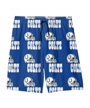 Men Boys Sports Team Quick Dry Board Shorts Swim Trunks Beach Shorts Board Shorts - Indianapolis Colts - C419DO3QKQR $31.76-B...