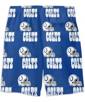 Men Boys Sports Team Quick Dry Board Shorts Swim Trunks Beach Shorts Board Shorts - Indianapolis Colts - C419DO3QKQR $31.76-B...