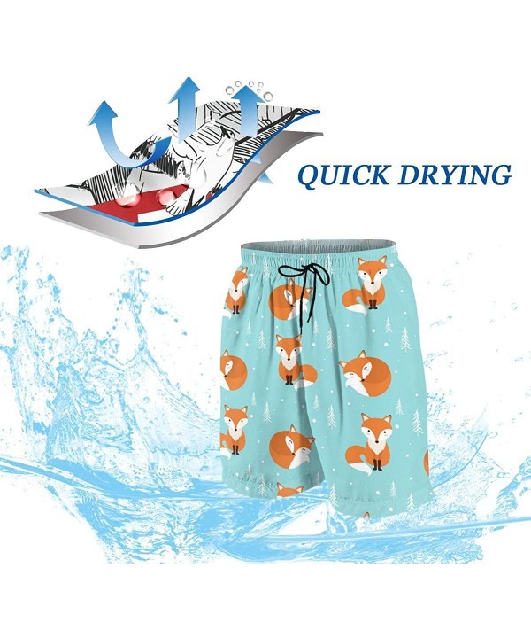 Men's Beach Shorts Funny Milk and Cup. Cartoon. Comic Characters. Breakfast Swim Trunks - Style11 - CJ190S8MKT6 $25.47-Board ...